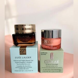 Estée Lauder Advanced Night Repair Eye & Clinique Eyes rich cream set New
